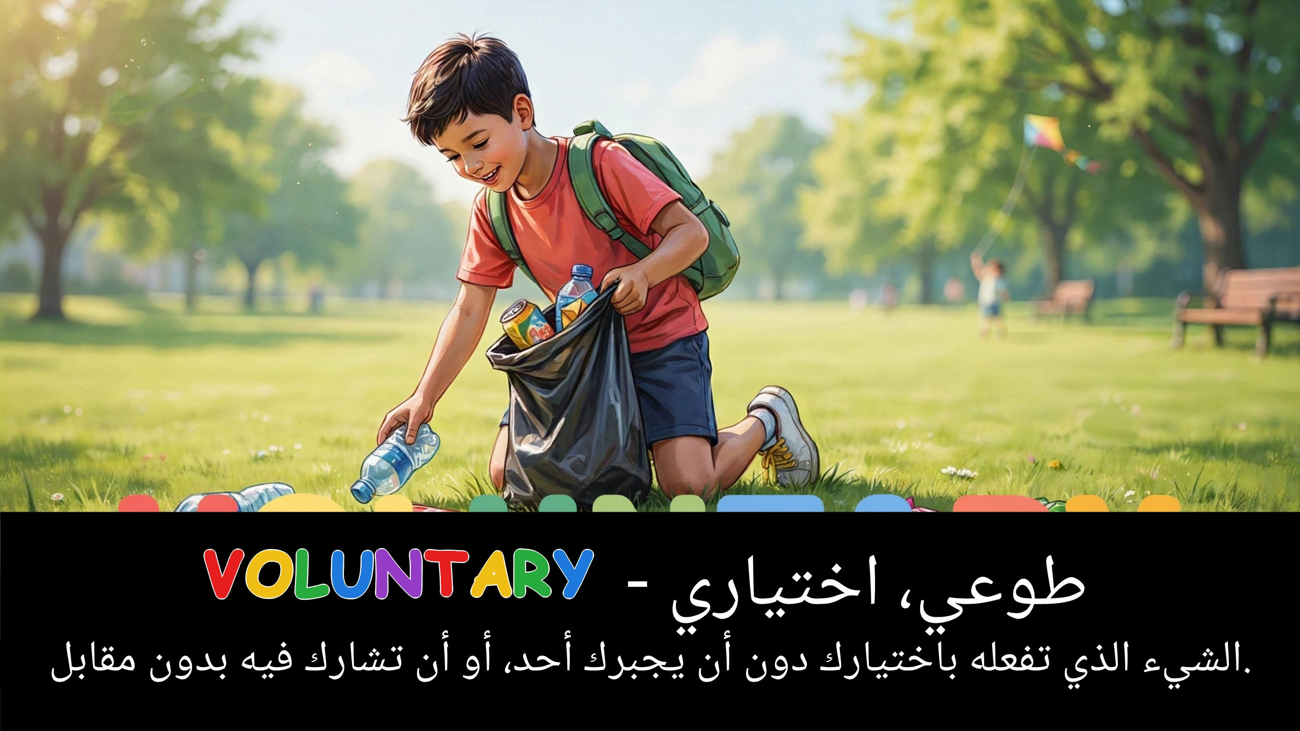 Arabic Illustration for voluntary